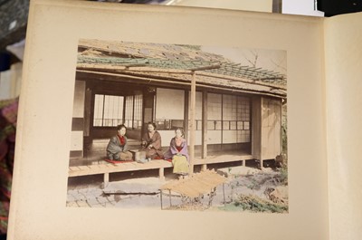 Lot 28 - Japan. An album of 48 photographic views, circa 1890s