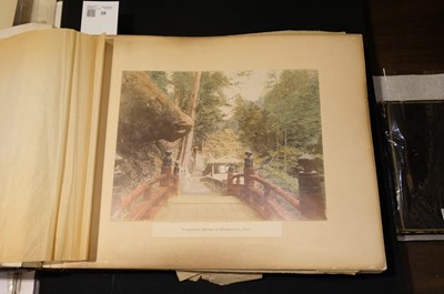 Lot 28 - Japan. An album of 48 photographic views, circa 1890s