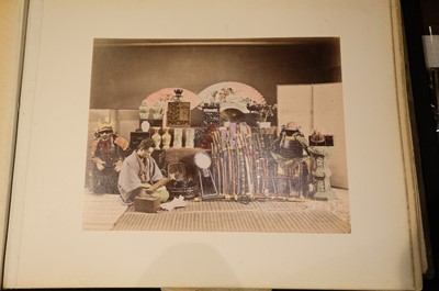 Lot 28 - Japan. An album of 48 photographic views, circa 1890s