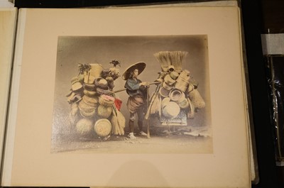 Lot 28 - Japan. An album of 48 photographic views, circa 1890s
