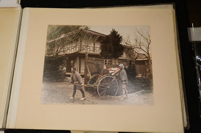 Lot 28 - Japan. An album of 48 photographic views, circa 1890s