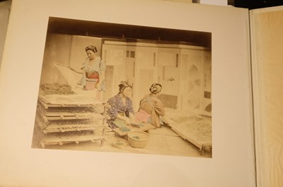 Lot 28 - Japan. An album of 48 photographic views, circa 1890s