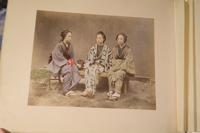 Lot 28 - Japan. An album of 48 photographic views, circa 1890s