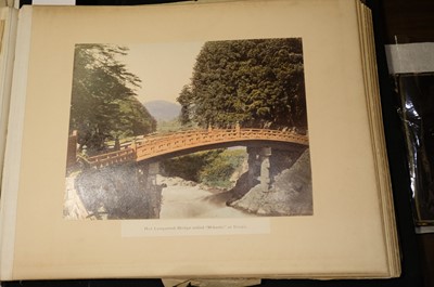 Lot 28 - Japan. An album of 48 photographic views, circa 1890s