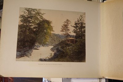 Lot 28 - Japan. An album of 48 photographic views, circa 1890s