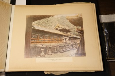 Lot 28 - Japan. An album of 48 photographic views, circa 1890s