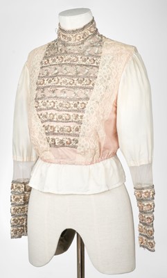Lot 294 - Clothing & Accessories. An Edwardian beaded blouse, circa 1905, & other items