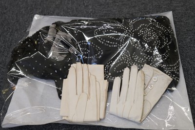 Lot 294 - Clothing & Accessories. An Edwardian beaded blouse, circa 1905, & other items