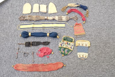 Lot 294 - Clothing & Accessories. An Edwardian beaded blouse, circa 1905, & other items