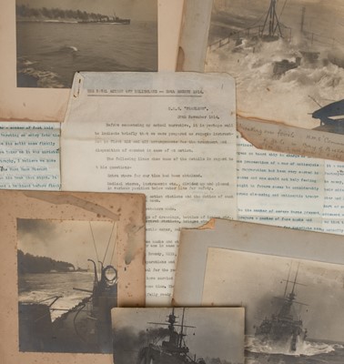 Lot 75 - Battle of Heligoland Bight. Archive relating to Fleet Surgeon Walter Kemson Hopkins O.B.E., Royal Navy