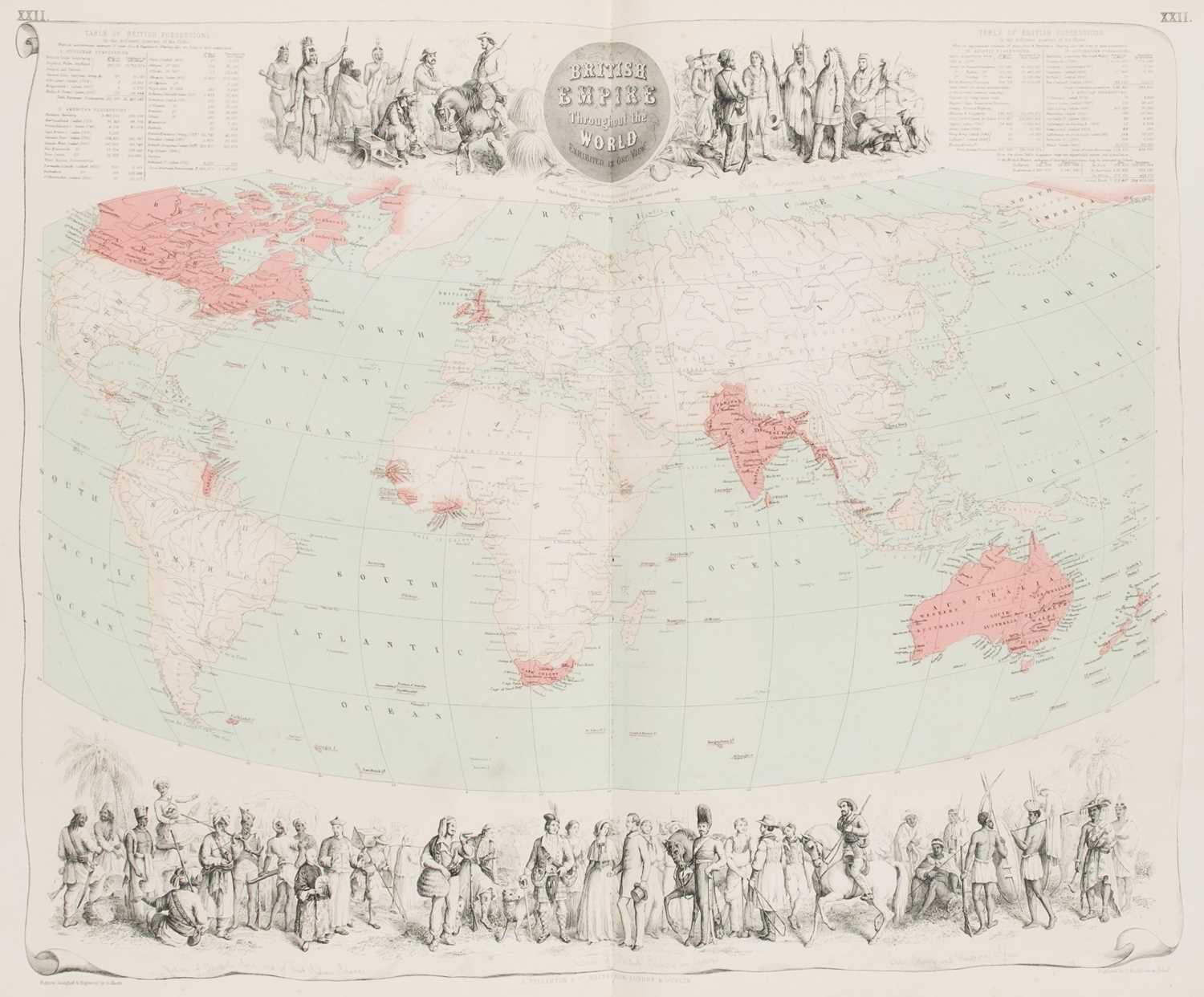 Lot 20 - Fullarton (A. & Co. publisher). The Royal Illustrated Atlas of Modern Geography, circa 1862