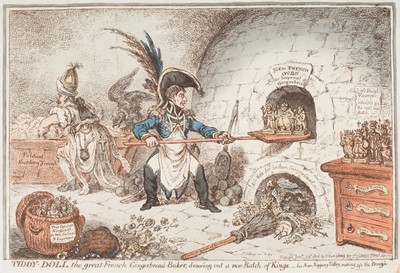 Lot 258 - Gillray (James). Tiddy-Doll, The great French Gingerbread-Baker ..., 1806