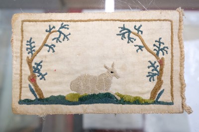 Lot 309 - Embroidered Pocket Book. A silk wallet or purse, circa 1780s