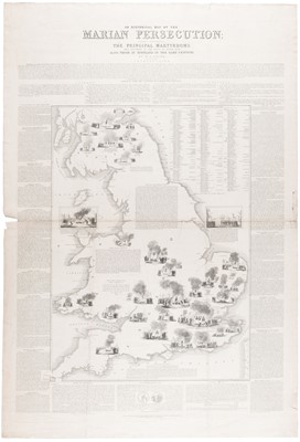 Lot 217 - Watkins (William). An Historical Map of the Marian Persecution, Published by W. Foster [1846]