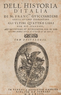 Lot 315 - Guicciardini (Francesco). Dell' Historia d'Italia, 1564