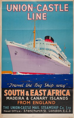 Lot 226 - Greig (James). Union-Castle Line. South & East Africa, Madeira..., 1930s poster