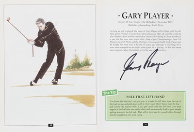Lot 311 - Golfing Autographs. Golf Tips from the Stars, 1994, multi-signed by 37 golfers