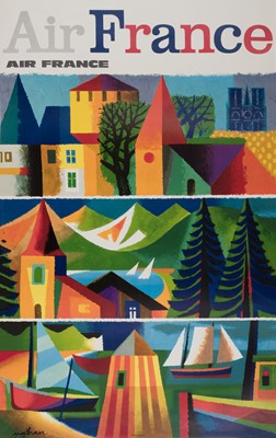 Lot 204 - Air France, printed by Perceval, Paris, 1965, colour lithographic poster + another