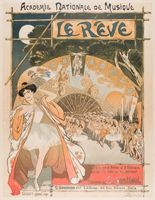 Lot 235 - Le Réve - Academie Nationale de Musique, published by Gillot Gravure Imprimerie, Paris, c. 1890