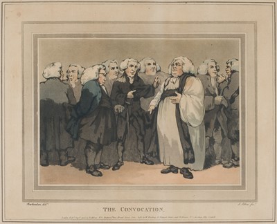 Lot 291 - Rowlandson (Thomas). The Convocation [and] The Consultation, 1785