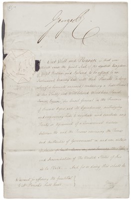 Lot 297 - George IV (1762-1830), Document Signed, 20 August 1824