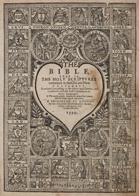 Lot 323 - Bible [English]. The Bible, that is the holy Scriptures..., 1599