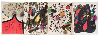 Lot 397 - Miró (Joan). Joan Miró Litógrafo I-IV, 4 volumes, 1972-1981
