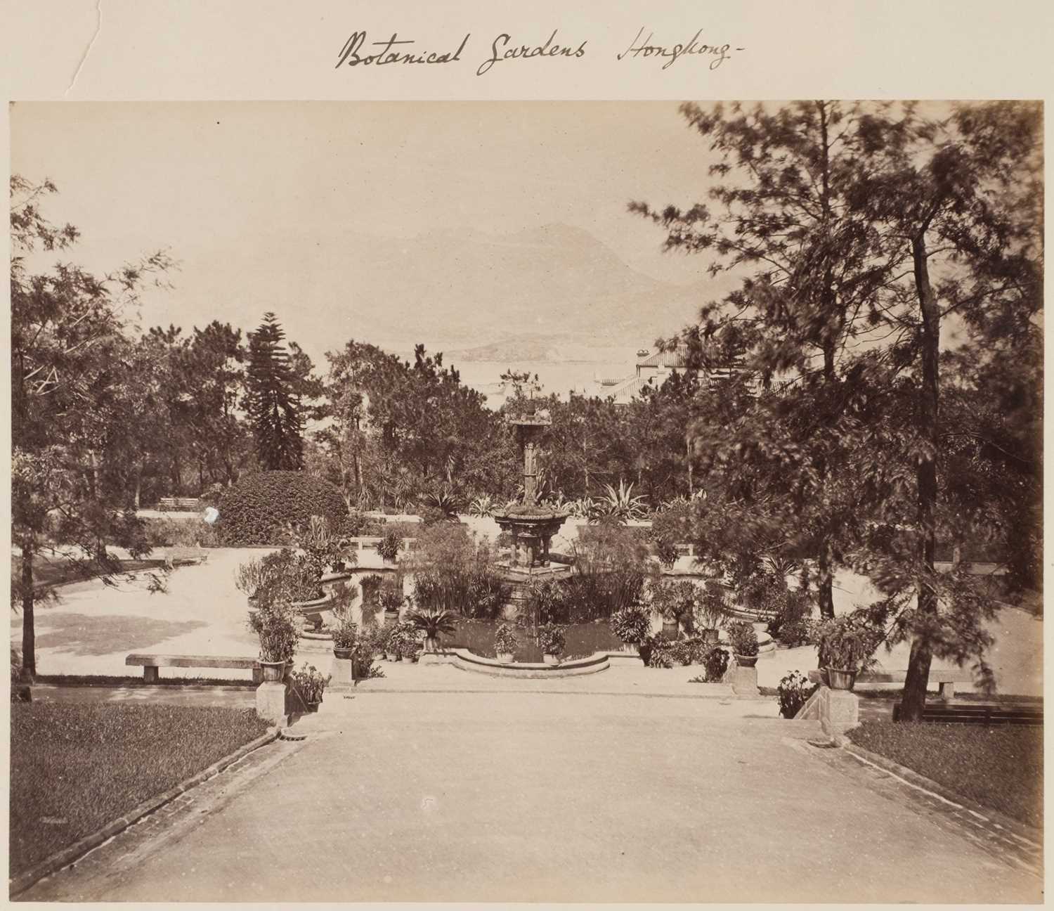Lot 21 - Hong Kong. A group of 7 views of Hong Kong, c.1880s/1890s, albumen prints