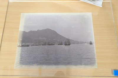 Lot 21 - Hong Kong. A group of 7 views of Hong Kong, c.1880s/1890s, albumen prints