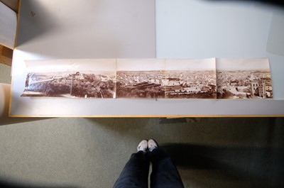Lot 41 - Rome. A five-part photographic panorama, c. 1880, albumen prints