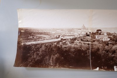 Lot 41 - Rome. A five-part photographic panorama, c. 1880, albumen prints