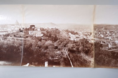 Lot 41 - Rome. A five-part photographic panorama, c. 1880, albumen prints