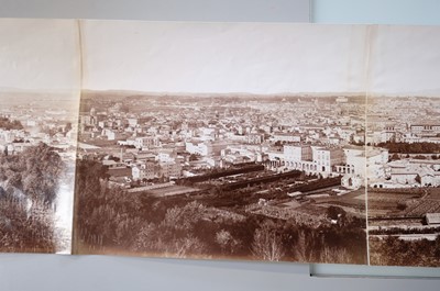 Lot 41 - Rome. A five-part photographic panorama, c. 1880, albumen prints