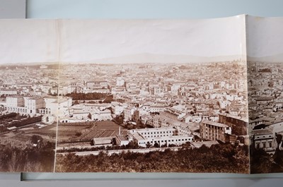 Lot 41 - Rome. A five-part photographic panorama, c. 1880, albumen prints