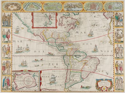 Lot 150 - Americas. Anonymous, America noviter delineata, Paris: circa 1659