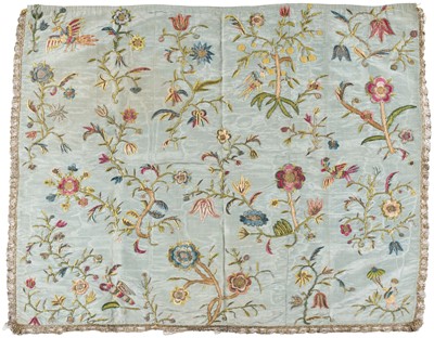 Lot 304 - Embroidered Panel. A needlework panel, English, 18th century