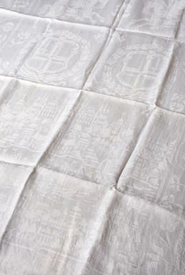Lot 338 - Queen Victoria. A napkin from the Banquet held at the Guildhall, London, 1837