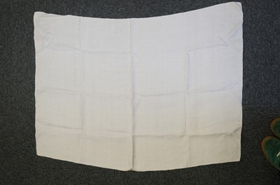 Lot 338 - Queen Victoria. A napkin from the Banquet held at the Guildhall, London, 1837