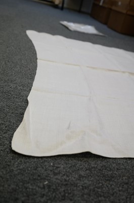 Lot 338 - Queen Victoria. A napkin from the Banquet held at the Guildhall, London, 1837