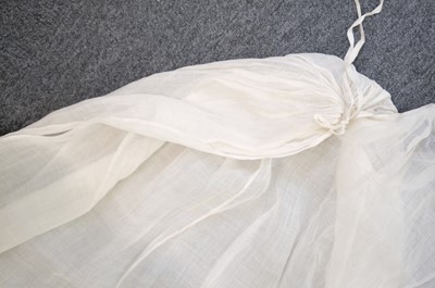 Lot 310 - Embroidered Skirt. A Regency needlework muslin skirt, circa 1810, & 2 others