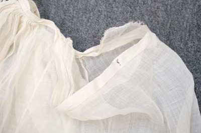 Lot 310 - Embroidered Skirt. A Regency needlework muslin skirt, circa 1810, & 2 others
