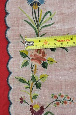 Lot 310 - Embroidered Skirt. A Regency needlework muslin skirt, circa 1810, & 2 others