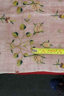 Lot 310 - Embroidered Skirt. A Regency needlework muslin skirt, circa 1810, & 2 others