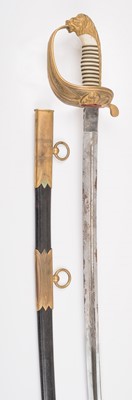 Lot 388 - Baustaedt. An Imperial German Naval officer's sword - Theodor Johannes Wilhelm Baustaedt