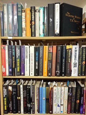 Lot 501 - Modern Fiction. A collection of 1st edition modern fiction, all signed by the authors, 55 volumes
