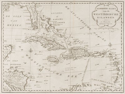 Lot 218 - West Indies. Tirion (Isaak), Algemeene Kaart van de Westindische Eilanden, circa 1750