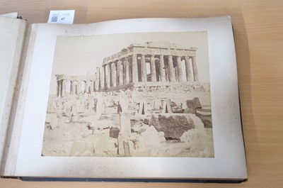Lot 47 - Turkey & Greece. An album containing approximately 60 photographs, c. 1890s