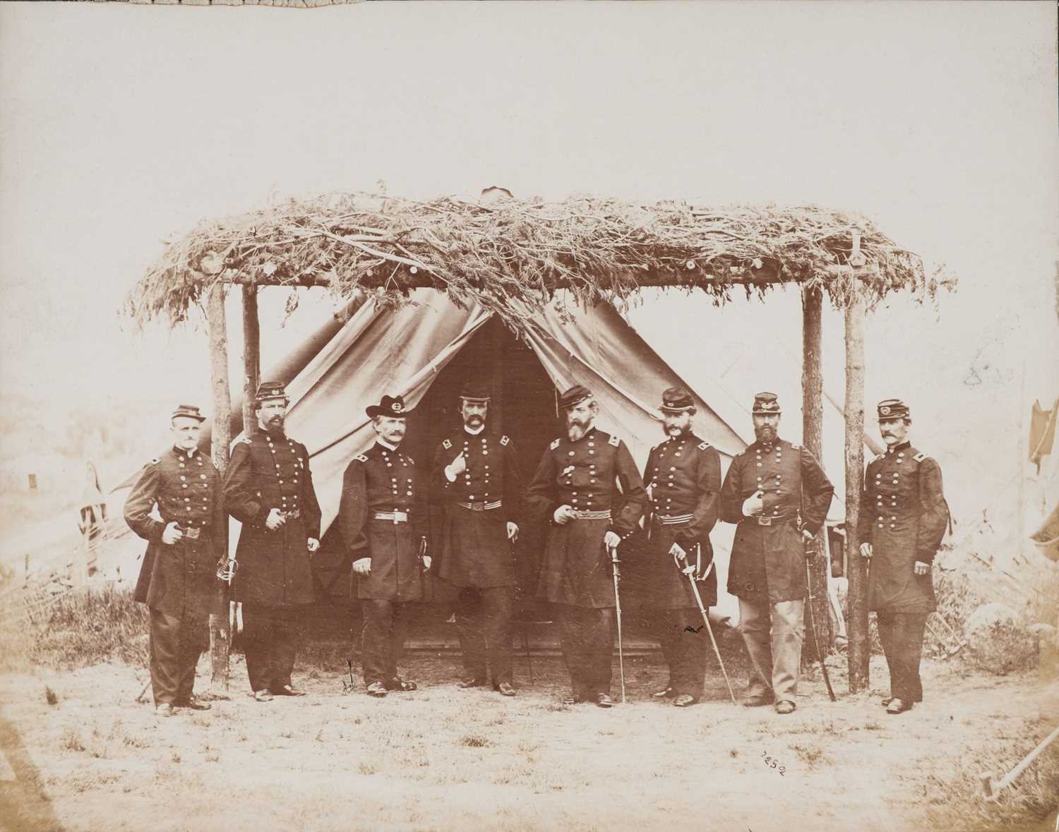 Lot 44 - Smith (William Morris). General Orlando B. Willcox and staff, Virginia, 1864 + one related photo