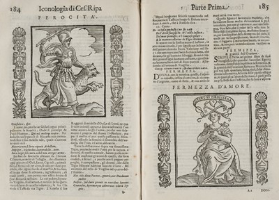 Lot 325 - Ripa (Cesare). Nova Iconologia di Cesare Ripa Perugino, Padova: Tozzi, 1618