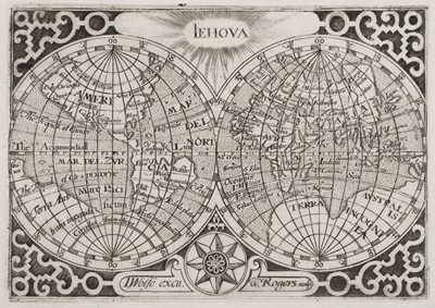 Lot 224 - World. Rogers (William), Untitled map of the World, circa 1598